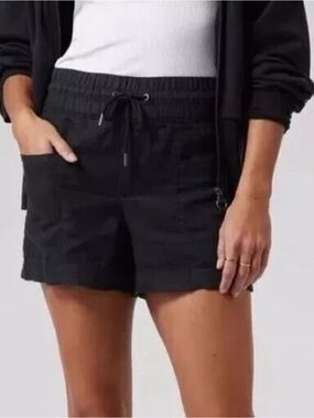 Athleta Cabo linen shorts, black, size 14